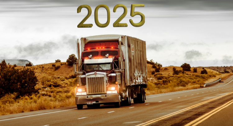 truck on the road in 2025